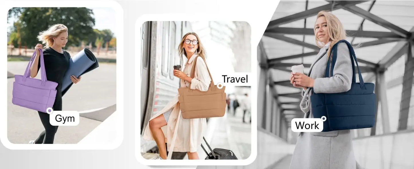 Women Tote bag large-capacity shoulder bag multi-functional travel toiletry makeup bag