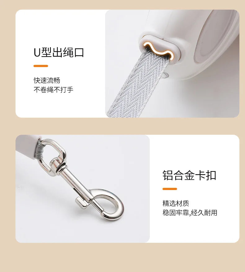 Pet Leash, Luminous Automatic Retractable Pet Supplies Leash