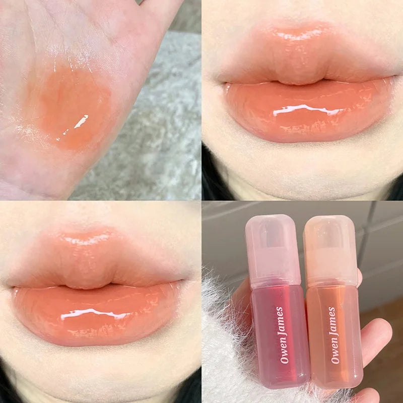 Glossy Non-stick Cup Lip Gloss Long Lasting Cheek Mud Lip Plumper Tinted Lip Lipstick Lip Makeup Cosmetics