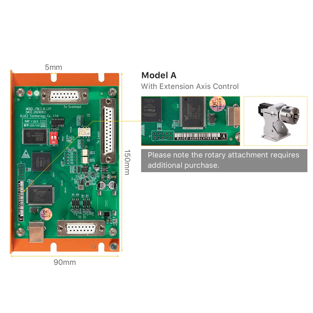 Laser Marking Board JCZ LV7 Laser Control Card Ezcad Software for 1064nm 355nm 10600nm Fiber UV Co2 YAG Laser Marking Machine