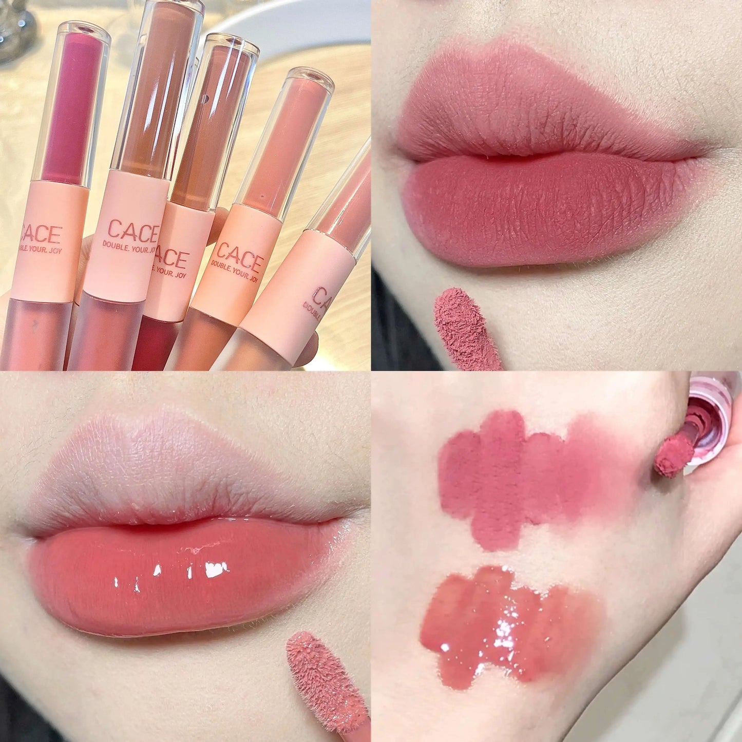 6 Colors Sexy Red Liquid Lipstick Moisturizing Lip Glaze Tint Long Lasting Matte Lip Mud Waterproof Velvet Lipstick Lips Makeup