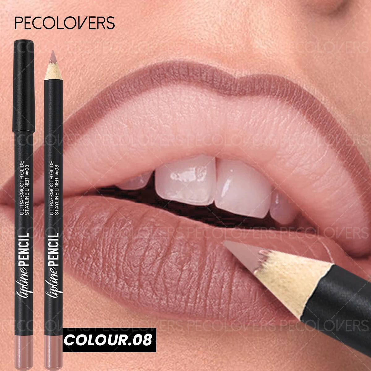 Lipliner Lipstick, Plump and Charming Lips, Not Dry, Nude Brown, Multi-color Choice, with A Variety of Makeup, Lip Cosmetics