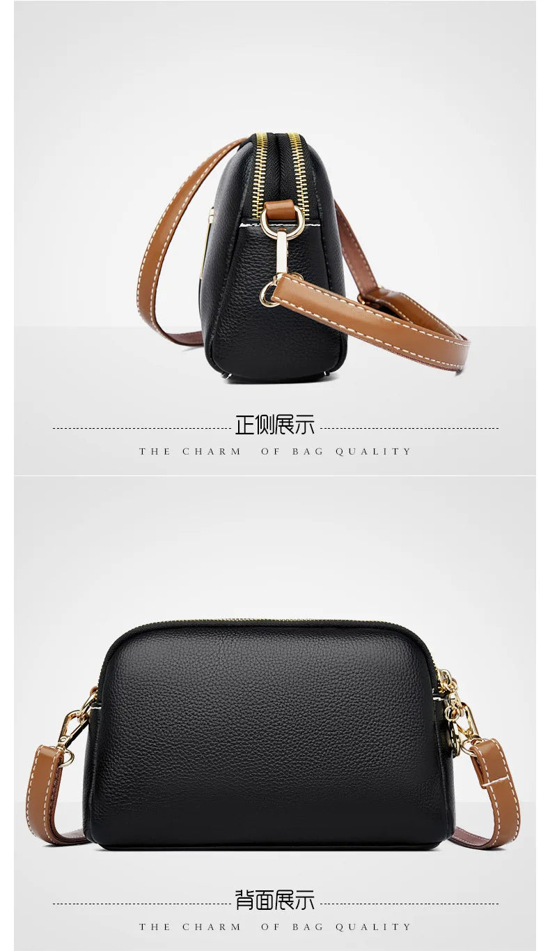 Women's bag 2025 new spring/summer shell bag, simple shoulder bag, zero wallet texture, western-style crossbody small bag