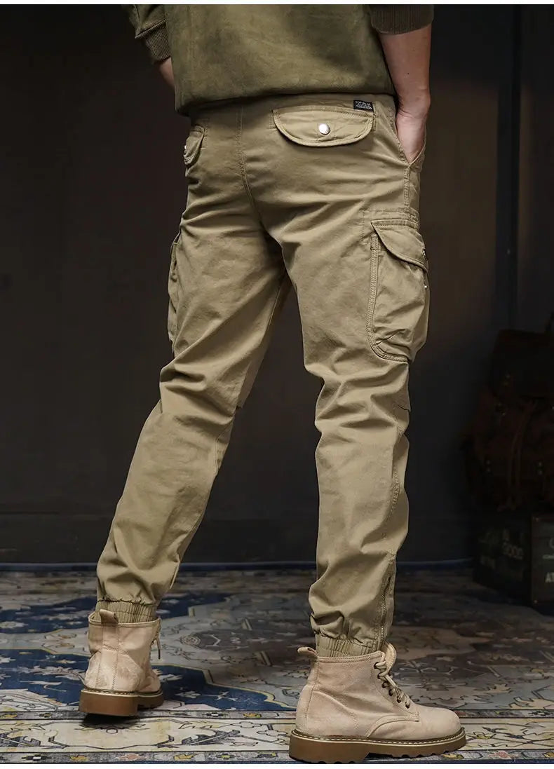 Spring and Autumn Small-footed Work Pants Men's Casual New Outdoor Trendy Brand European American Outdoor Function