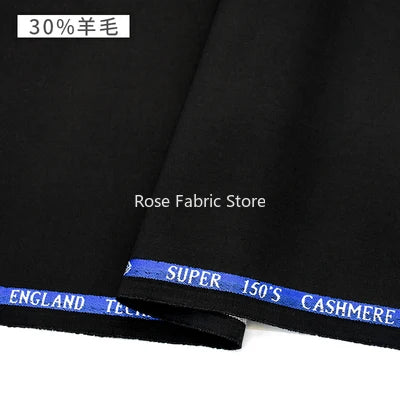 1 Meter 30% Woolen Twill Suit Fabrics Worsted Spring Summer High End Fabric Sewing Blazer Suit Handcrafts Anti Wrinkle Serge