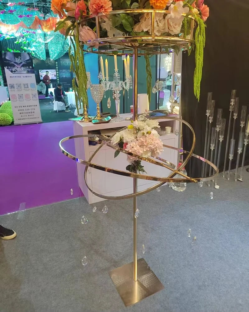 2pcs wedding props, round flower arrangement, main table decoration, wedding aisle marker, main table setup