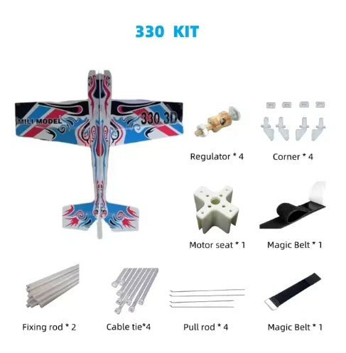 3D Mercury Fixed-wing Aerobatic Magic Board Plane Rc Airplane Take Your RC Flying To The Next Level KIT DIY Remote Control Plane