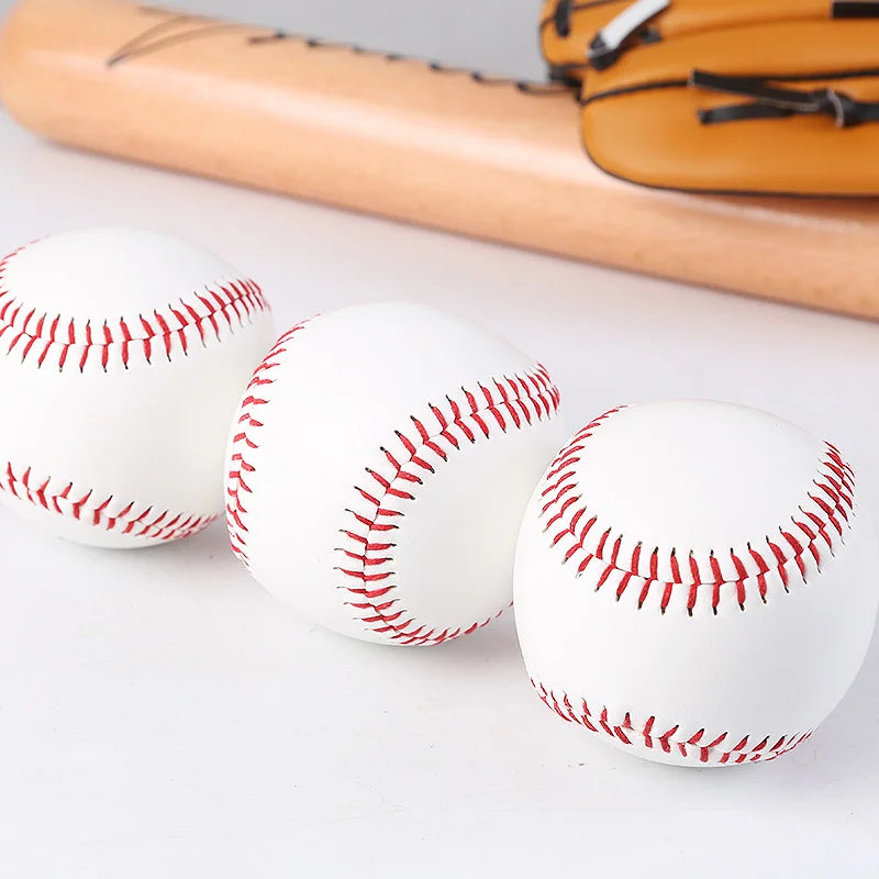 12 Pcs Nine inches Baseball Softball Hardball Training Balls Handmade Baseballs Hard&Soft Baseball Outdoor Practice Team Game