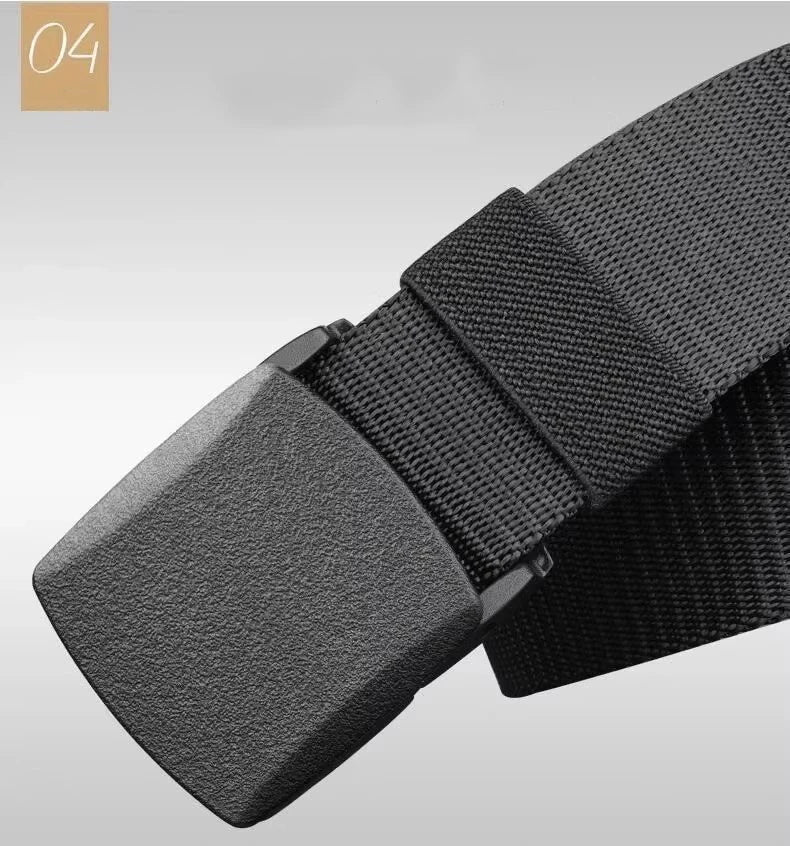 Men Women Jeans Belts 120cm With Buckle Adjustable Belt Metal Free Belts Outdoor Hunting Multifunctional Tactical Canvas Belt
