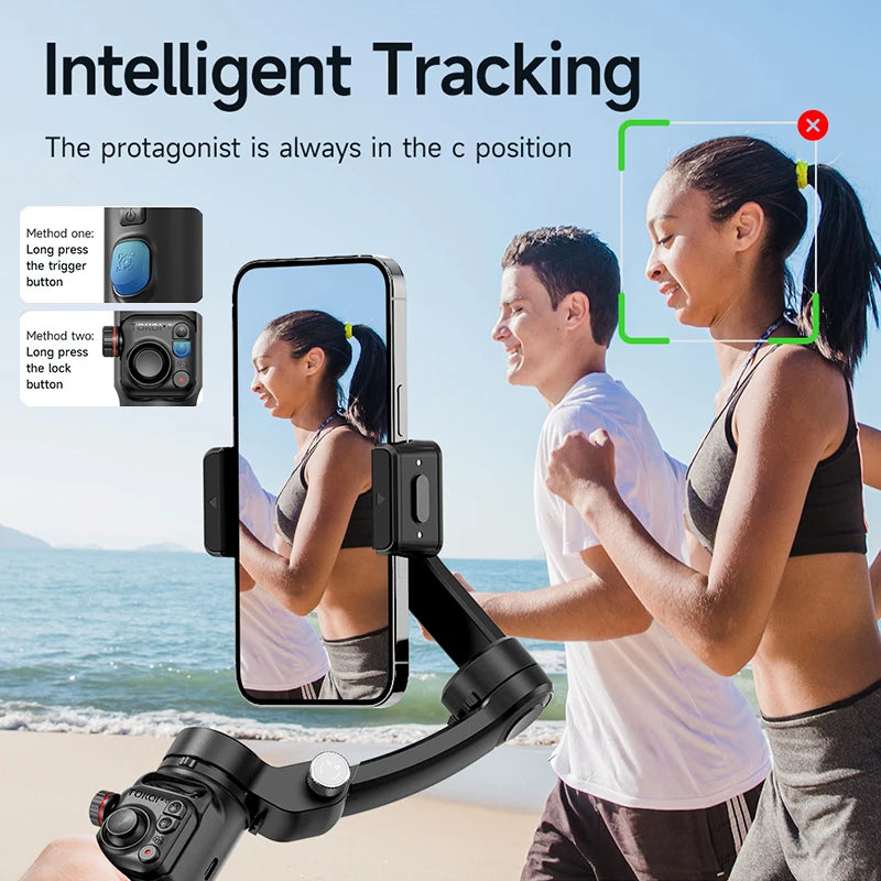 BAFANG New Product M02 Intelligent 3-Axis Stabiliser AI Auto Tracking Gimbal with Magnetic Remote Control Multi-Mode Shooting