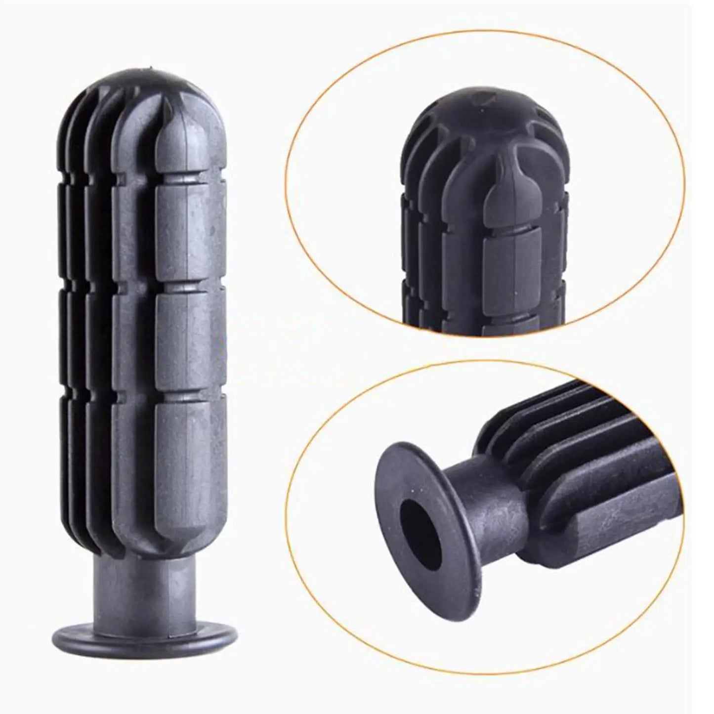 8 Pieces Foosball Handle Grips with 2 Small Footballs Practical Portable Accessories Parts Kids Replaceable with 8 End Plug