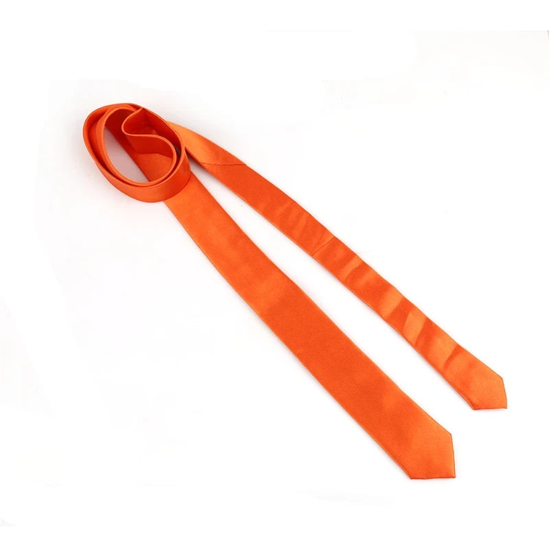 Neck Tie Simple Slim Necktie Women Men's Polyester Narrow Formal Leisure Ties Fashion All-match Daily Shirt Accessories