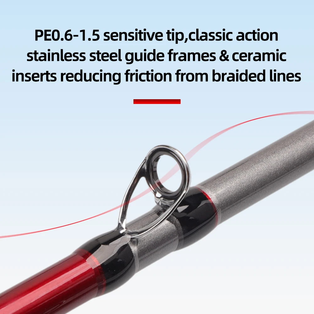 FISHINGFANS Cuttlefish Fishing Rod ML MH  1.5m 1.6m 1.75m Saltwater Squid Boat Fishing Rod Sensitive Light Jigging Rod