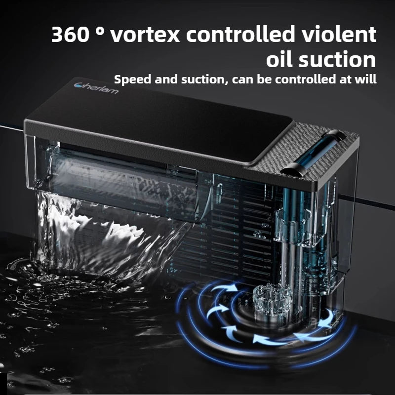 Fishbowl Filter Aquarium Circulating Filters Water Pump Fish Tanks Wall-mounted Waterfall Filters Small Household Filter System