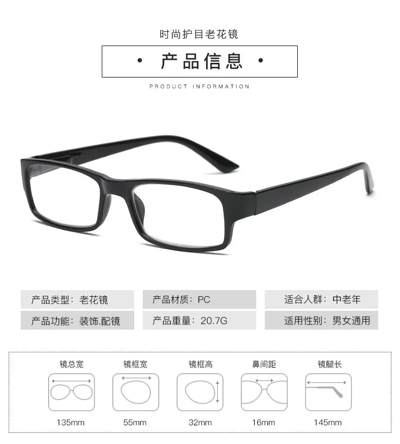 Reading Glasses for Men and Women Elderly Presbyopic Glasses Autofocus Eyewear +1 1.25 1.5 1.75 2 2.25 2.5 2.75 3 3.25 3.5 4.0