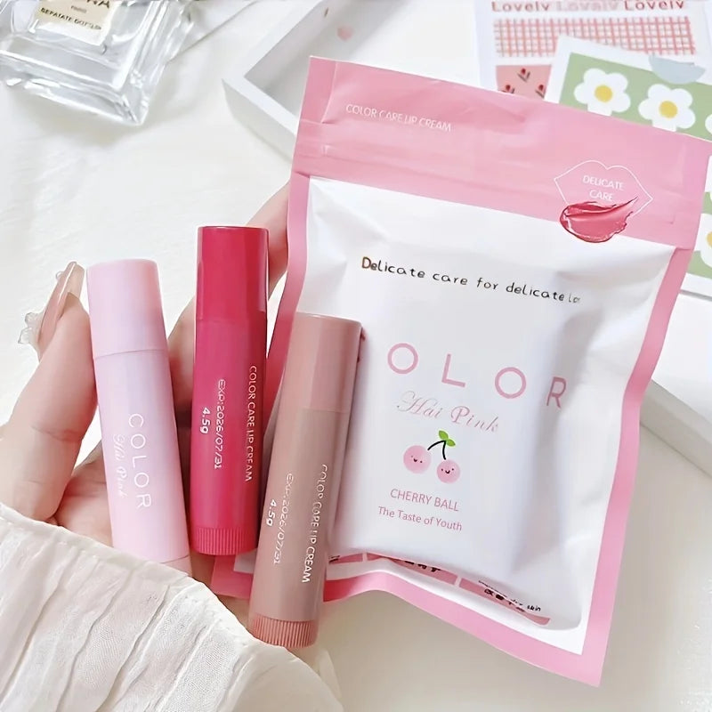 Colored moisturizing lip balm lipstick moisturizing, moisturizing, diluting lip lines, anti-drying lip balm Care