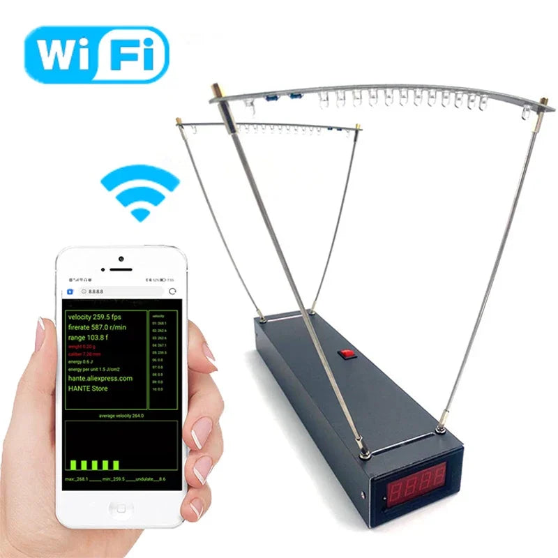 2025 New 30-9999 FPS Speed Meter for Shooting Chronograph Speed Meter Velocimetry Slingshot Bullet Speed Measuring Tools
