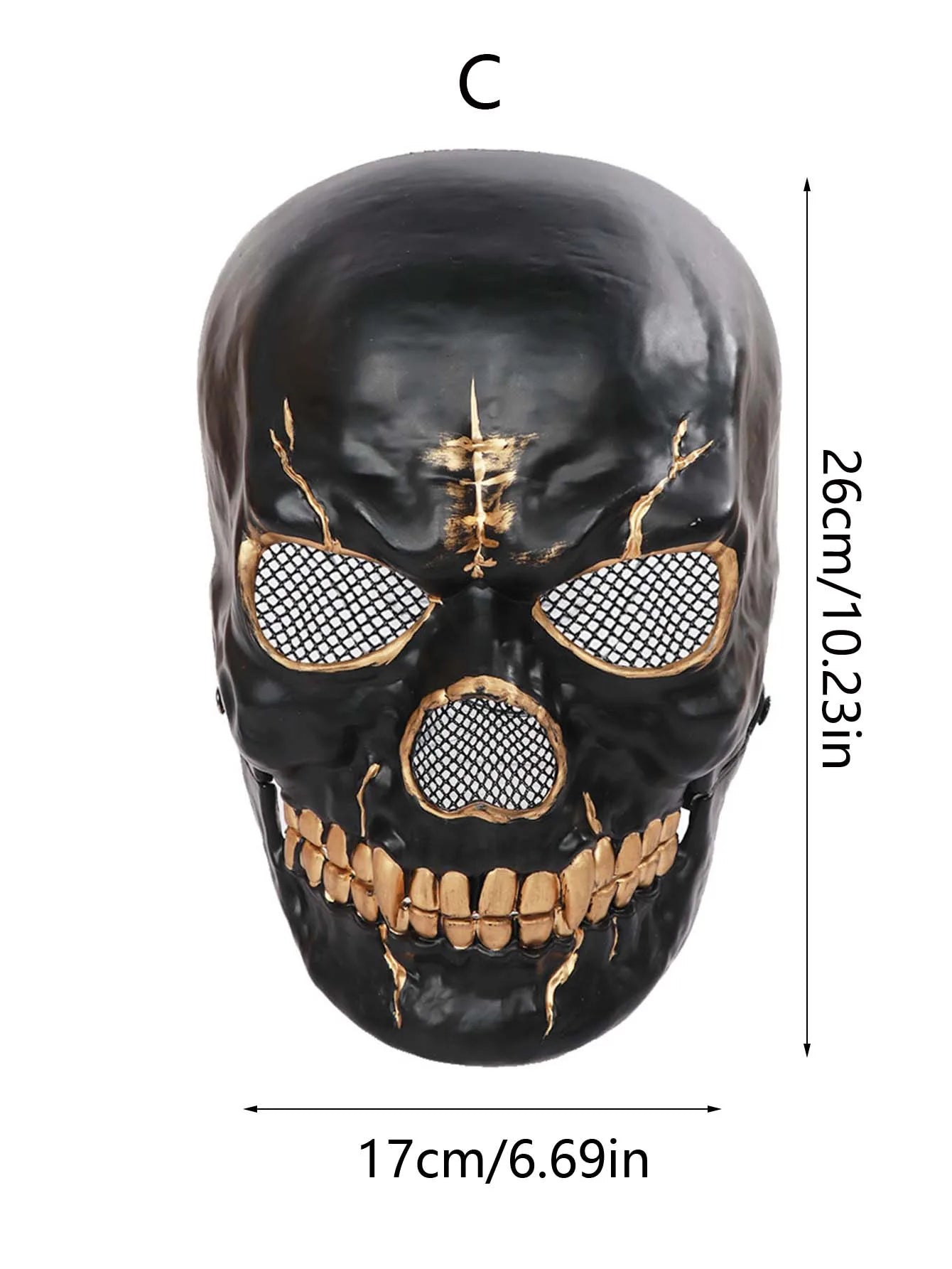 1pcs Moving Mouth Skull Mask Halloween Movable Props Scary Horror Character Props Halloween Holiday Party Masquerade Decoration