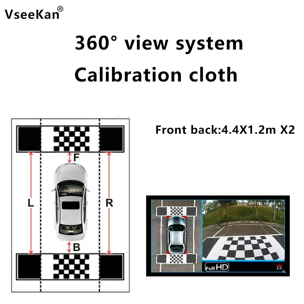 1080P 360° Panoramic Camera  HD Rear / Front / Left / Right 3D 360 Bird View Panoramic Accessories For Car Android Radio