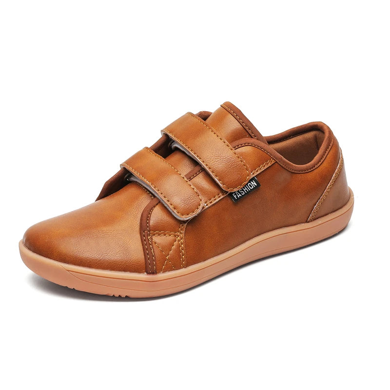 Mens/Women Barefoot Walking Shoes Wide Toe Zero Drop Minimalist Shoes Leather Comfortable Casual Shoes for Gym Driving Office