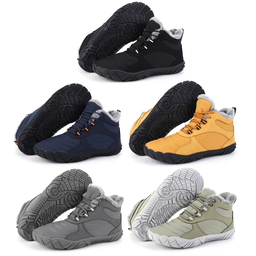 Winter Footwear Barefoot Boots Waterproof Snow Sneakers for Women Men