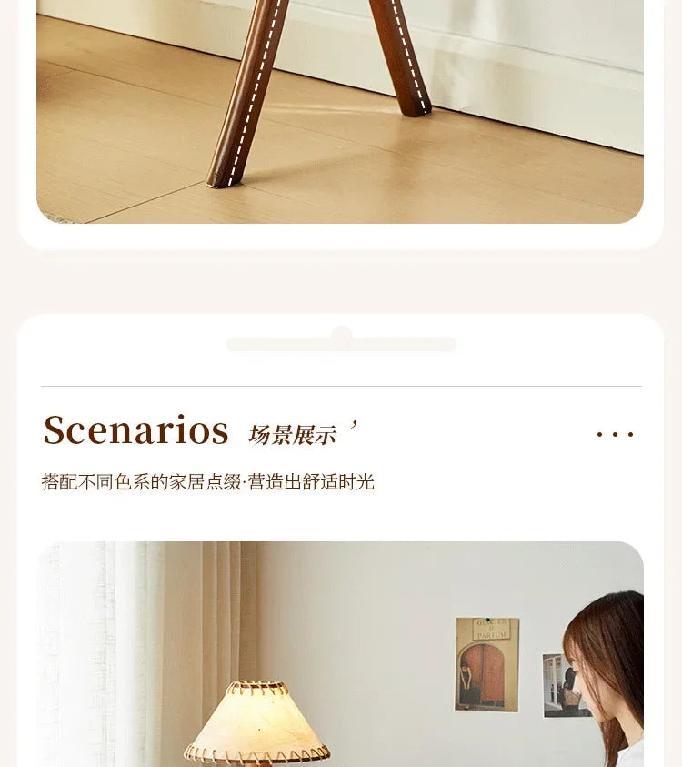 Walnut Solid Wood Middle Ancient Style Sofa Corner Shelf Narrow Cabinet Floor Bookshelf for Small Living Room Storage
