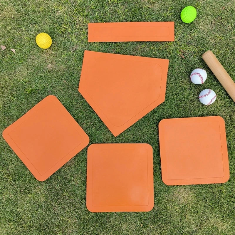Exercise Home Plate Baseball Softball Base Set For Pitching Hitting Practice 24BD