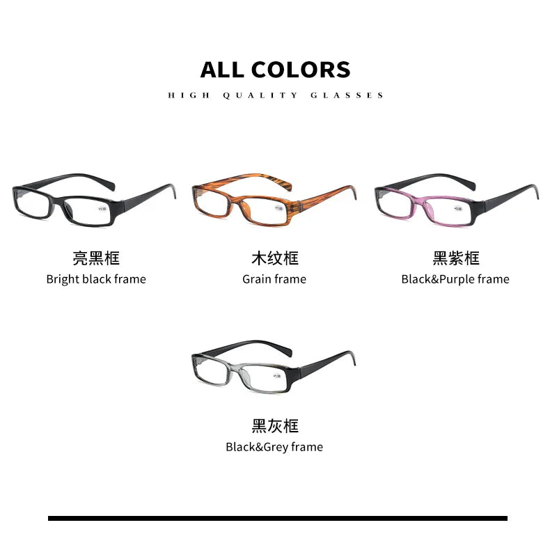 Reading Glasses Women Classic Resin Mens High-definition Presbyopic Glasses Diopter+1.00 1.5 2.0 2.5 3.0 3.5 4.0 Gafas 노안 돋보기