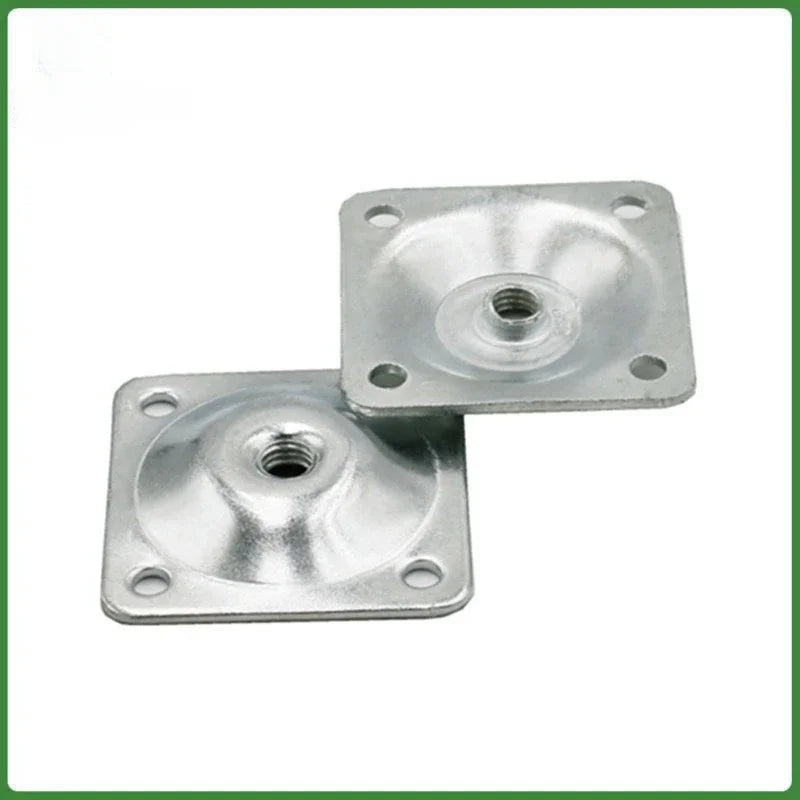 6pcs Wooden Leg Connector Coffee Table Leg Bevel Iron Sheet Hardware Square Nut Table Connector Sofa Cover Thickened