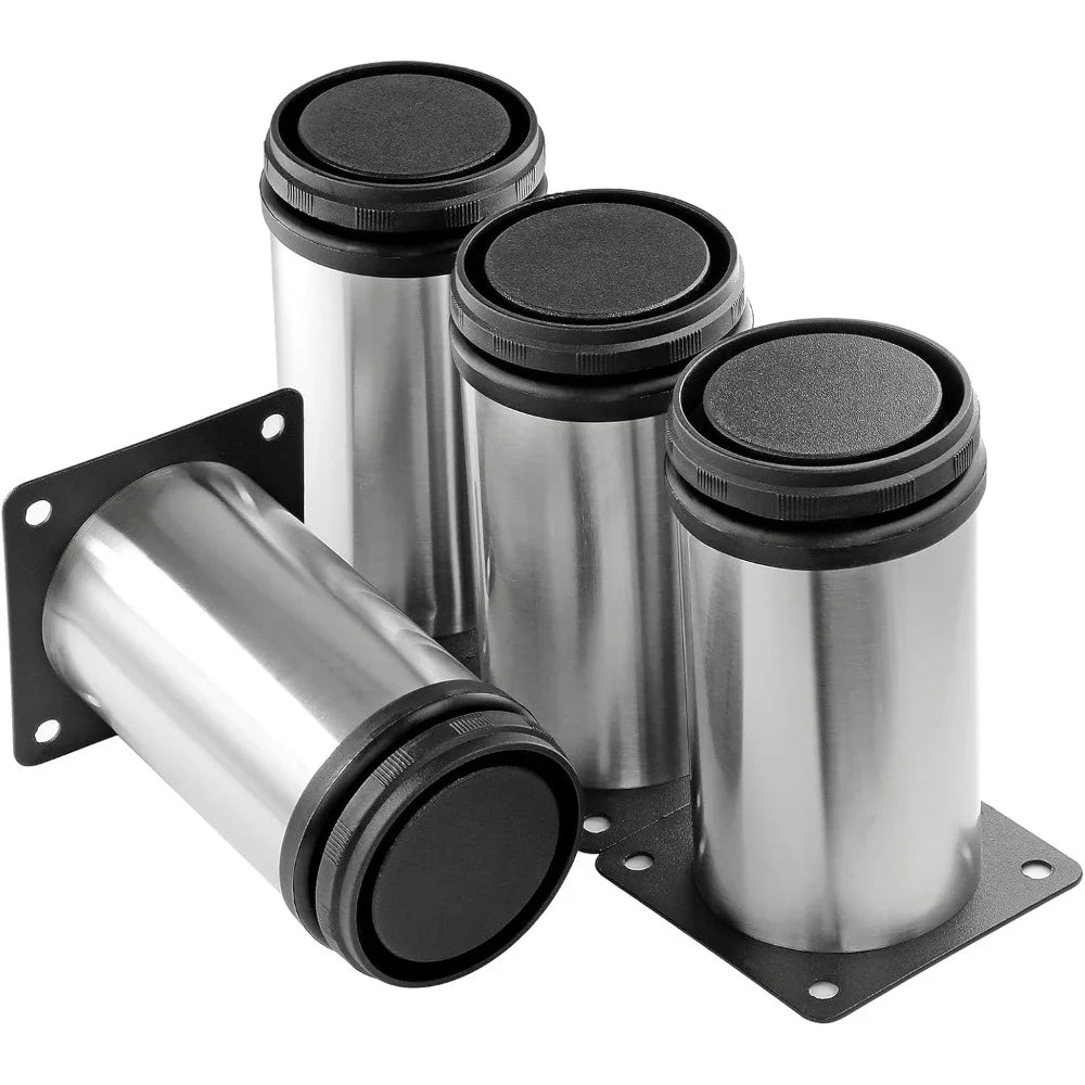 Metal Furniture Legs Adjustable Table Legs, Stainless Steel Kitchen Feet for Cabinet Furniture, Office Furniture,Sofa