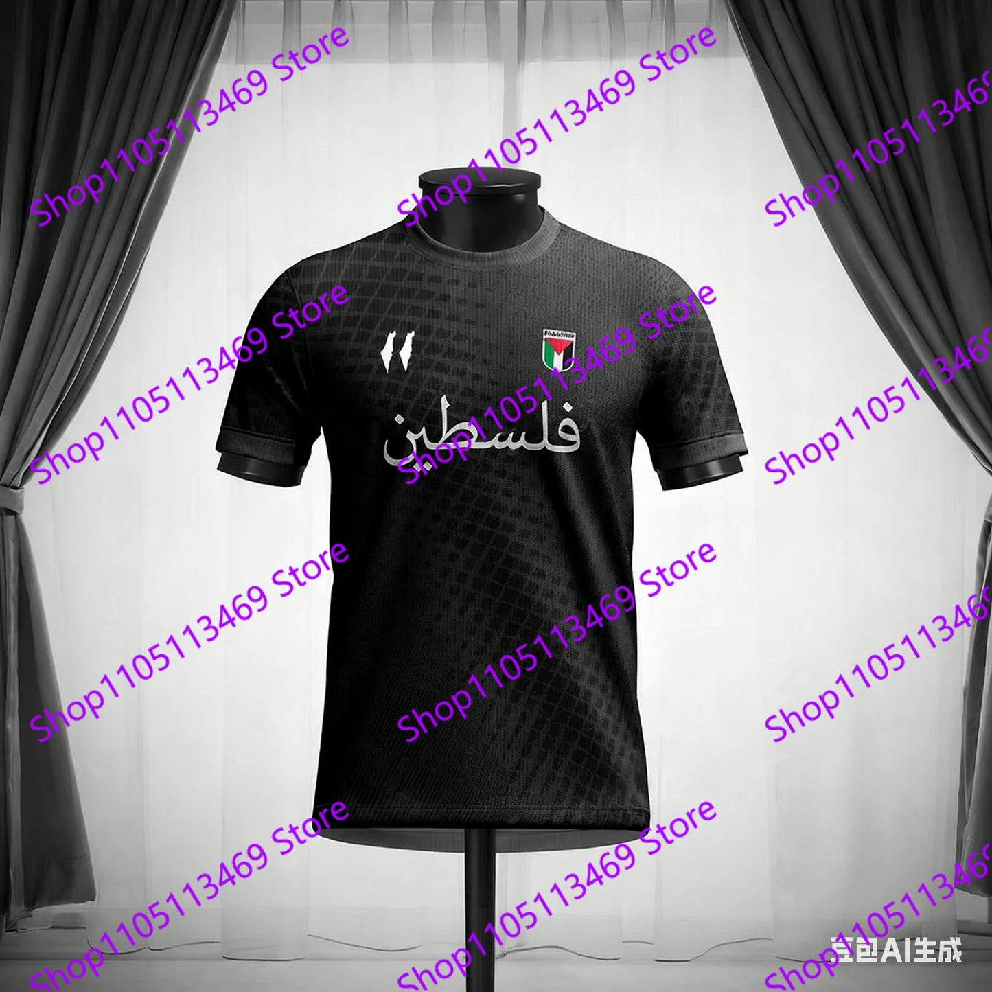 Palestine Football Jersey T Shirts Summer Sports Short Sleeve Flag 3d Print Tee Summer Men'S Kid'S Outdoor Fitness Training Top
