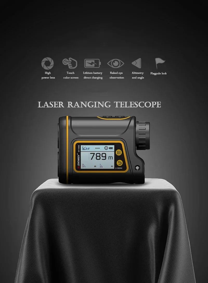SNDWAY Golf Laser Distance Meter Rangefinder for Hunting 1000M 1500M 2000M Laser Telemeter Golf Camera Outdoor Telescope