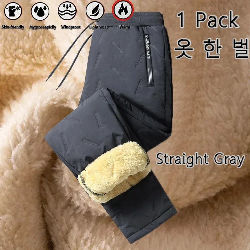 Animal Game Winter Women Plush Thick Fleece Waterproof Sweatpant Windproof Casual Pants Warm Outerwear Lambswool Thermal
