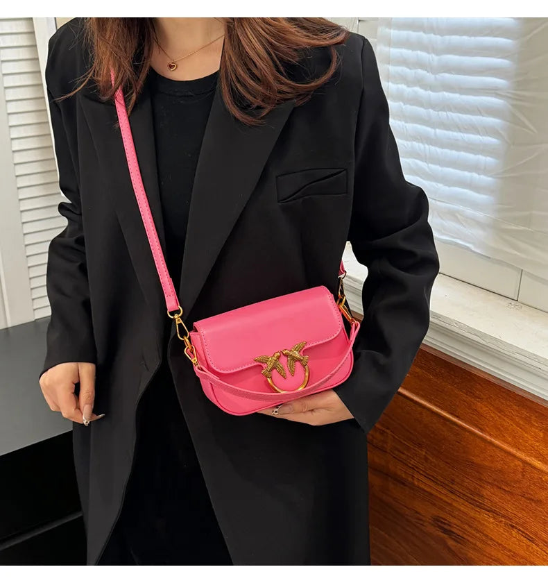 Ladies' Handbag, Swallow Bag, High-end, Fashionable, Versatile, Single Shoulder Crossbody Bag, Small Square Bag, Commuting Bag