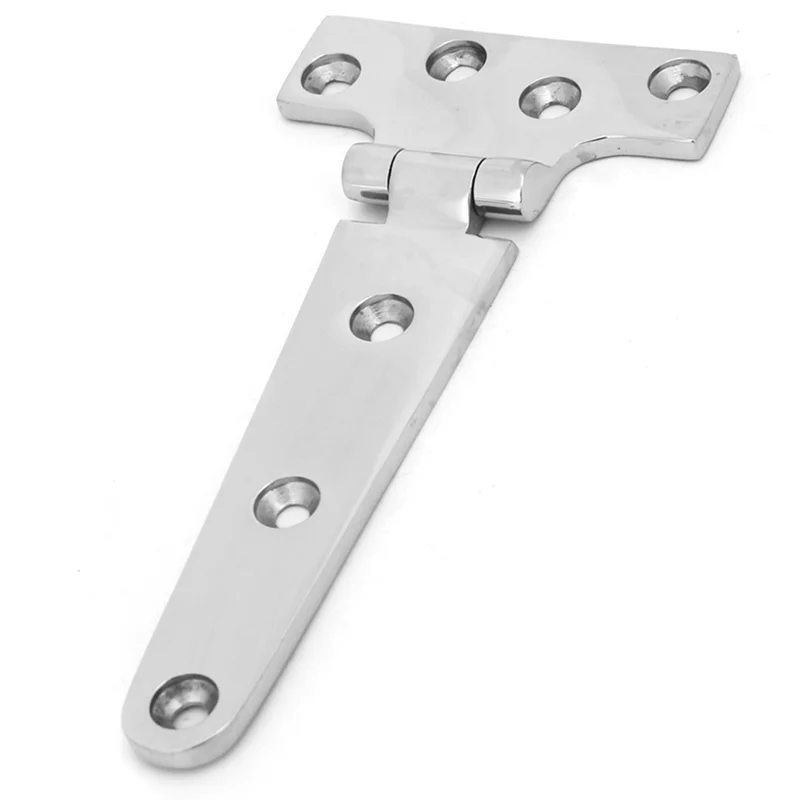 ABGE-Home Door Gate Parts Door Hinge T Type Hinge Gate Butt Hinge Thickened Stainless Steel T Type Hinge 151X75x4.5 Mm