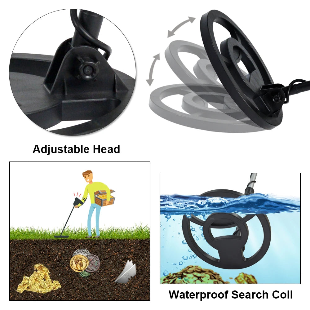 MD-4090 Professional Metal Detector Underground Gold Detector High Accuracy Metal Finder Waterproof Search Coil Seeker Treasure