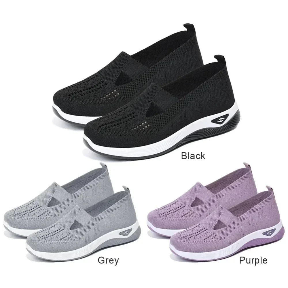 ~New Summer Barefoot Walking Shoes for Women Mesh Breathable Comfortable Orthopedic Shoes Non Slip Sneakers with Arch Support