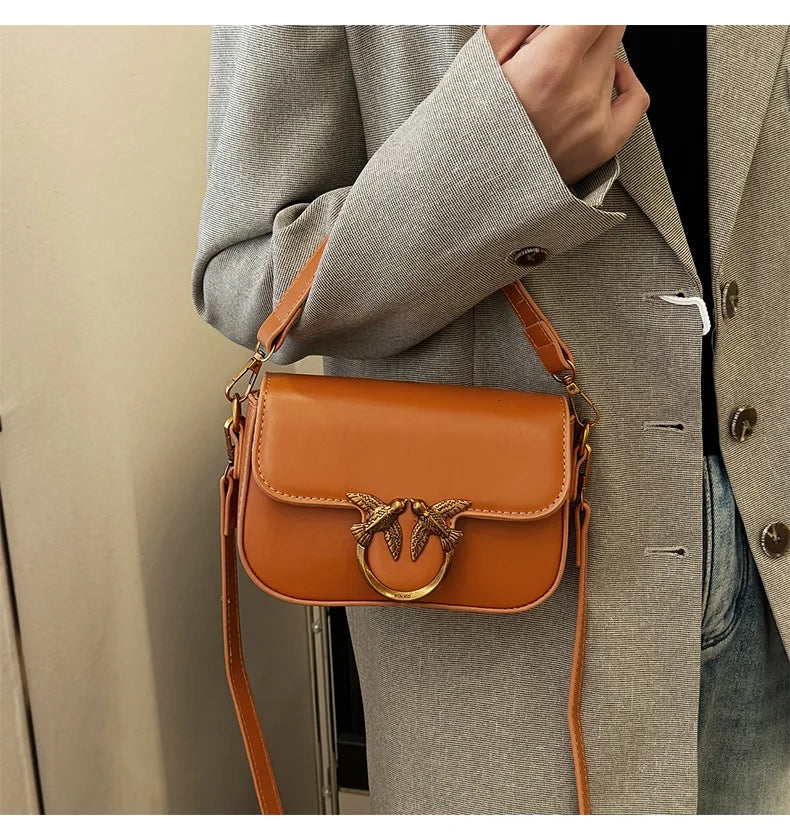 Ladies' Handbag, Swallow Bag, High-end, Fashionable, Versatile, Single Shoulder Crossbody Bag, Small Square Bag, Commuting Bag