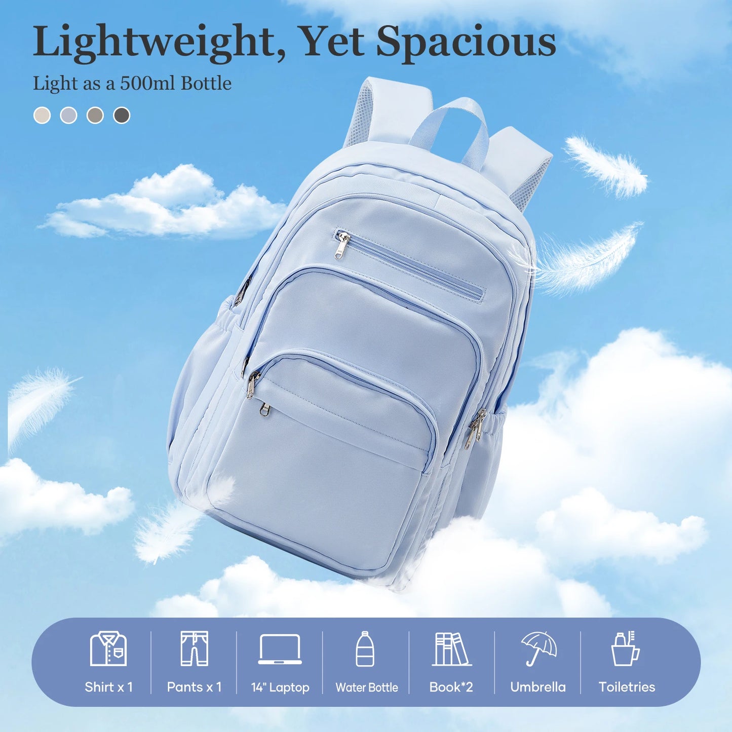 School Backpack for Teenage Girls Boys, College Daypack Bookbag, Work Laptop Backpack for Women, Lightweight Casual Day Backpack
