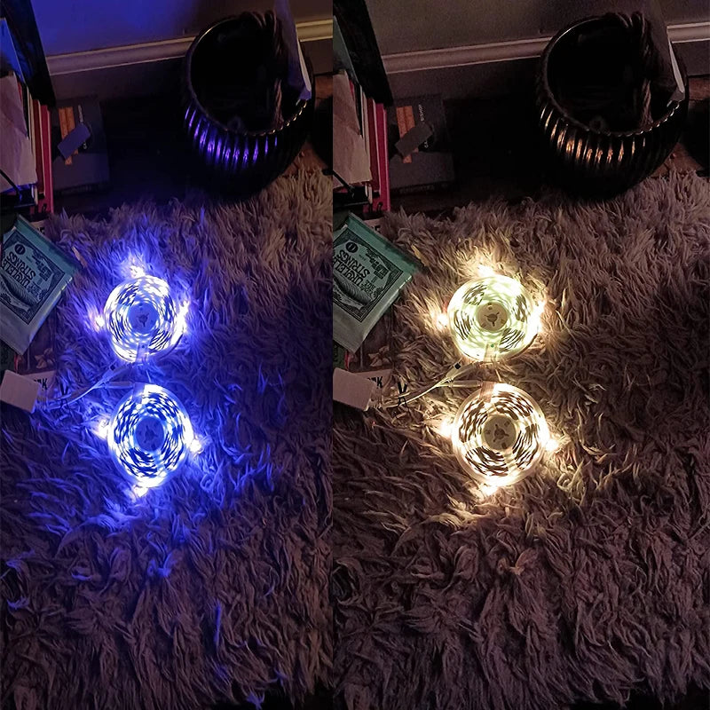 LED Strips Infrared Control Neon Ice Lights TV Backlight Room Decor SMD5050 USB Bedroom Decoration 1m 2m 3m 4m 5m Luces LED