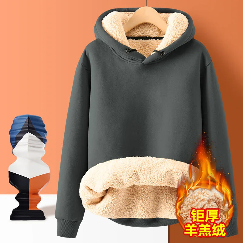 2024 winter new arrival thicken Hoodies men youth hoodie autumn Men's Clothes Long sleeve Sweatshirts full size M-4XL,5XL WY02