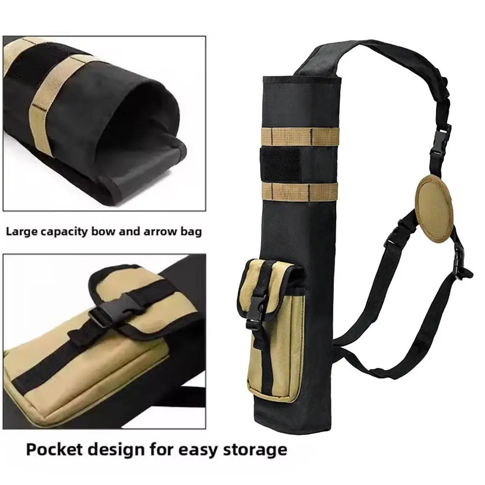 Archery Quiver For There-point Formula, Multifunctional Archery Quiver With Adjustable Strap And Pockets , Tactical Arrow Holder