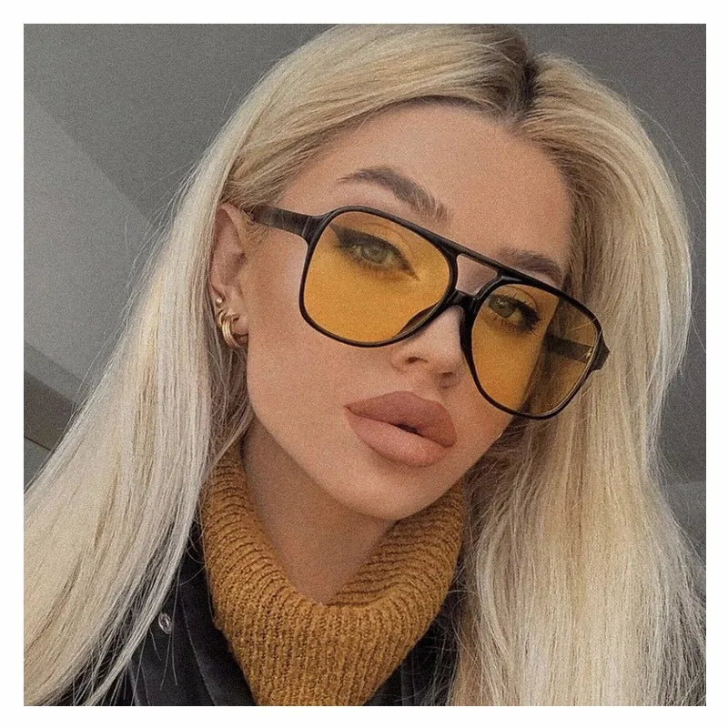 2024 Pilot Polarized Women Sunglasses For Men Retro Sun Glasses Aviation Plastic Female Eyewear Lentes De Sol Mujer UV400