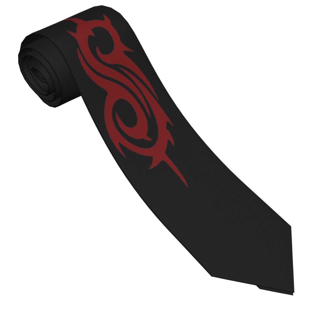 Slipknots Neckties Men's Customized Silk Heavy Metal Rock Music Gift Neck Tie for Office