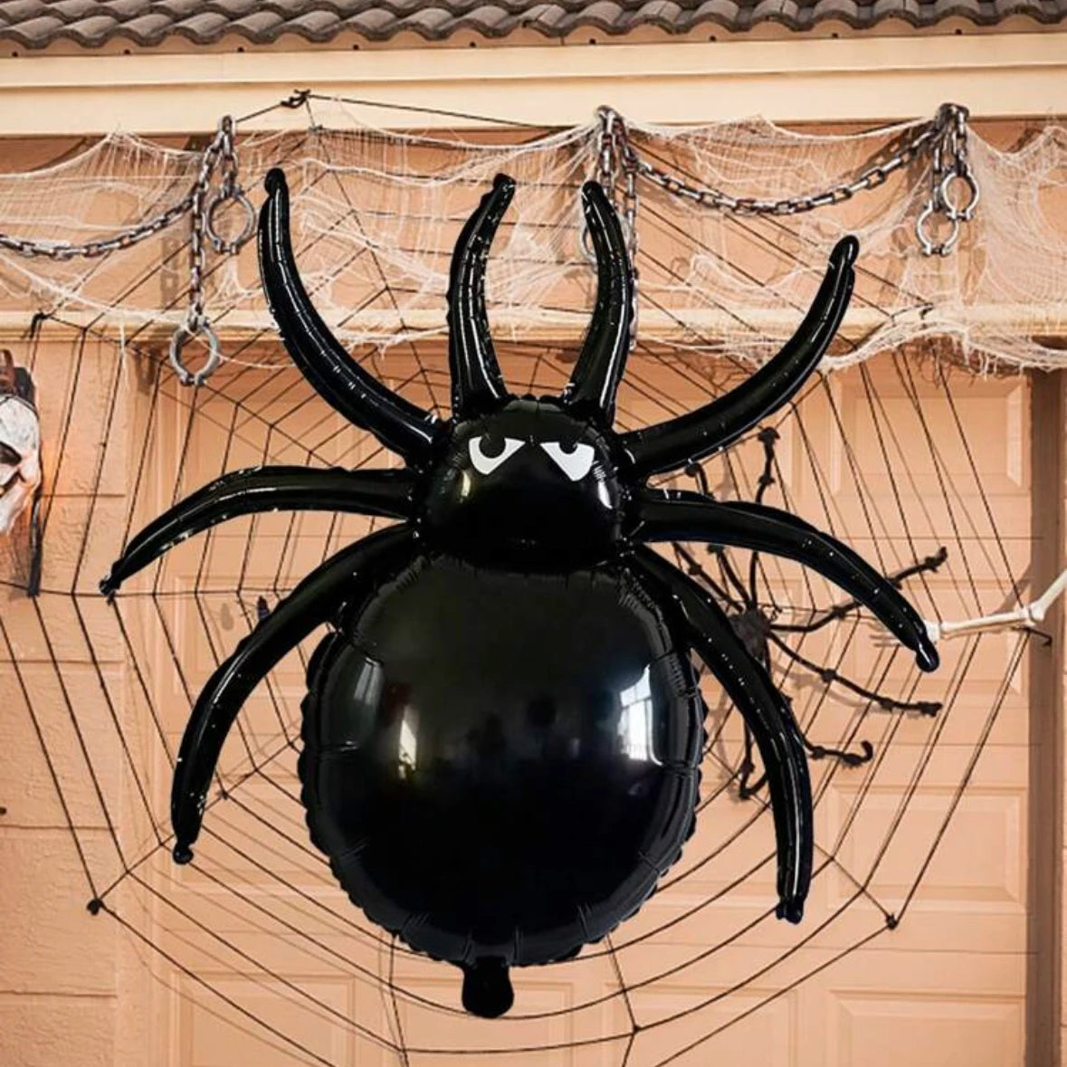2pcs Halloween Black Spider Foil Balloons  Birthday Halloween Party Home Decorations Accessories