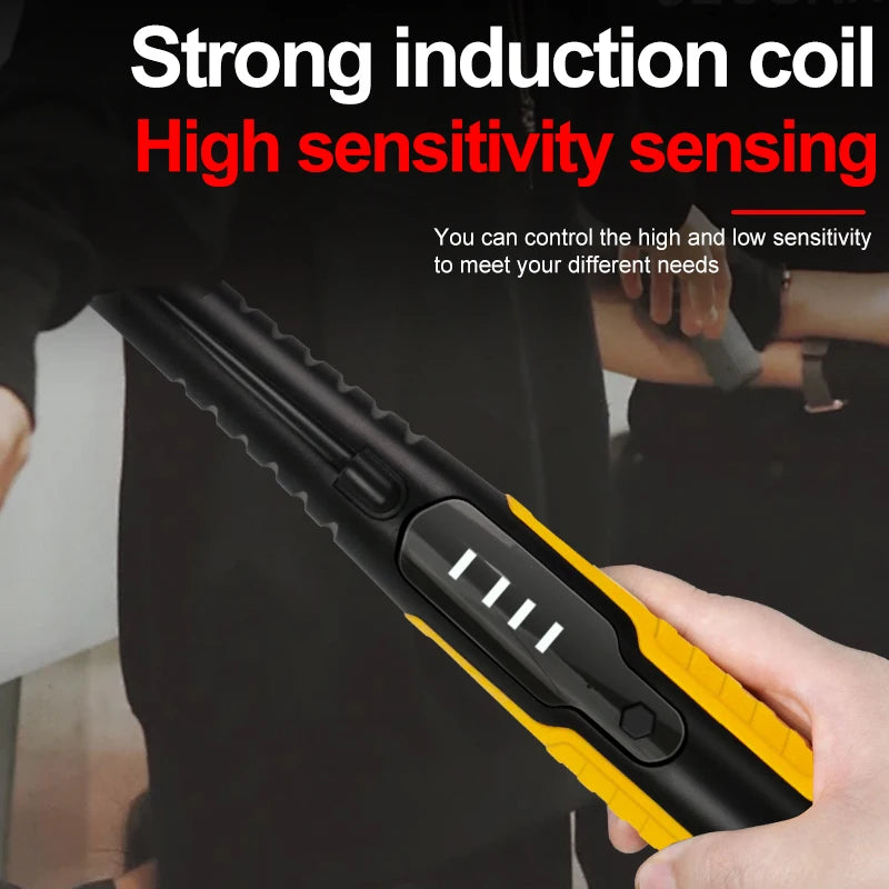Metal Detector Outdoor Adventure Handheld Metal Detector Pinpointer Finder Waterproof 360° Side Scan Metal Detector Rod