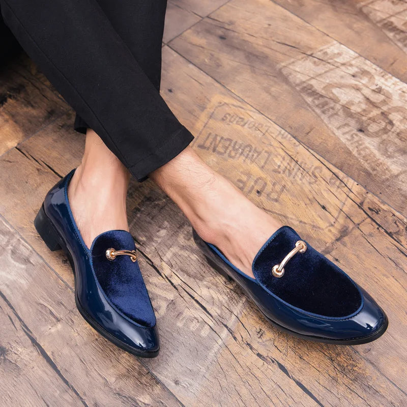 Men's Formal Leather Shoes Patent Leather Luxury Fashion Groom Wedding Shoes Men's Luxury Italian Style Oxford Shoes Ormal Shoes