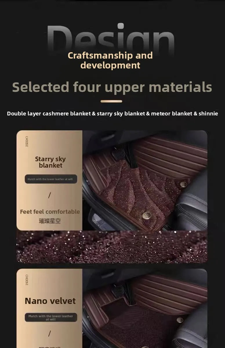 Starry Sky Carpet Car Foot Mat Special Car Customization Five Seat Full Set Full Surround Velvet Foot Mat