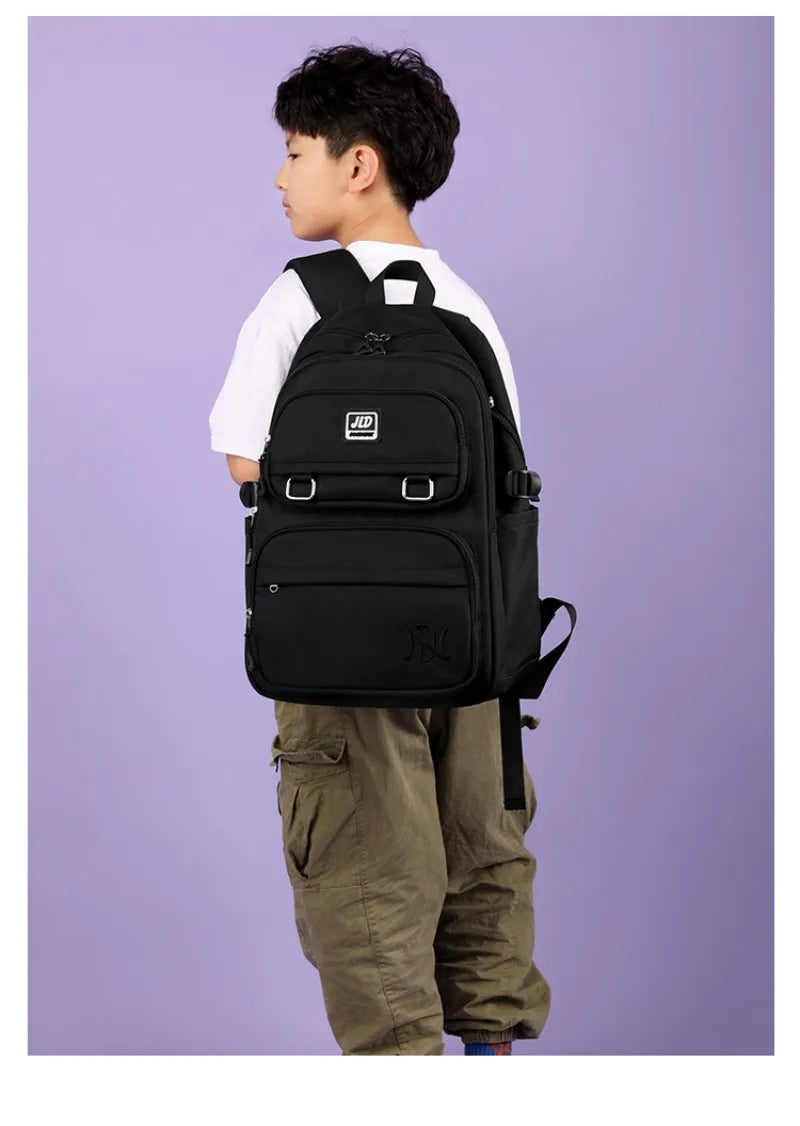 School Bag for Students Large Capacity Secondary School Pupils Backpack Lightweight Reduces Burden and Stress