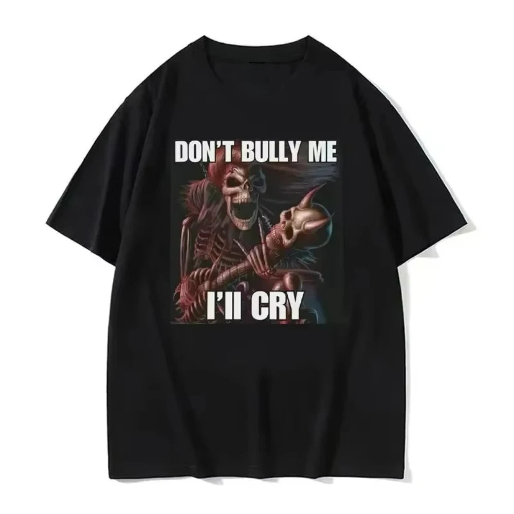 Autistic Funny Skeleton T Shirt Women Men Autism Edgy Skeleton Meme T-shirt Casual Short Sleeve Tshirt Oversize Casual T-shirt